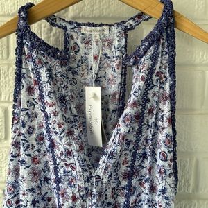 NWT Poupette St Barth Blue Magnolia Dress XS